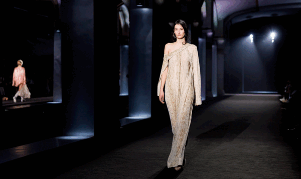 Models parading on a fashion catwalk