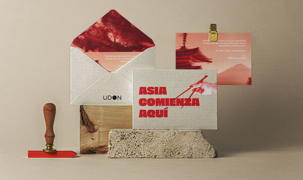 Still life of postcards and letters on building materials and stone